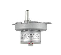 CHANCS Motor de velocidad lenta con eje en D JS-50 12V DC 20RPM CW/CCW Mini Motorreductor DC sin escobillas