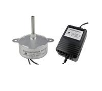 CHANCS - Motor síncrono TYC40 (12 V, 5 rpm, 33 mm, AC y 5 rpm, con adaptador de corriente, entrada 100/240 V, AC 12 V, kit de motor eléctrico para decoración navideña