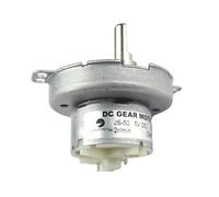 CHANCS Motorreductor de CC JS-50 5V CC 2RPM Motor sincrónico de eje en D Motor de ventilador de cabeza móvil de automóvil