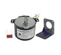 CHANCS Motorreductor Sincrónico 50KTYZ 220V 10-12RPM Con Motor Accesorios de Montaje Universal