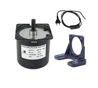 CHANCS Motorreductor Síncrono 60KTYZ 220V AC 10r/min Motor reductor de eje excéntrico Montaje universal y cable de enchufe EU/UK