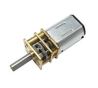 CHANCS N20 Pequeño Motor DC 6V 200RPM Longitud del Eje 10mm Motorreductor con Caja de Engranajes de Metal para Equipos Electrónicos