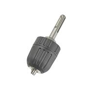 CHANCS Portabrocas Sin Llave de Rosca 3/8-24UNF 0.8mm-10mm con Adaptador para Taladro de Impacto con Martillo Eléctrico SDS de Vástago Redondo