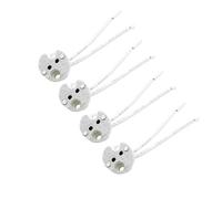 CHANCS Portalámparas redondo Adaptador de portalámpara de cerámica MR16 Base de bombilla de cerámica GU5.3 Led para bombilla halógena/LED Adaptador de portalámpara GU5.3 4PCS