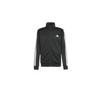 adidas Hombre SPORTSWEAR BASIC 3 STRIPES TRICOT TRACKSUIT, Black, L Short