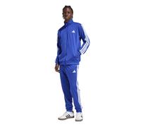 adidas Uomo SPORTSWEAR BASIC 3 STRIPES TRICOT TRACKSUIT, semi lucid blue/white, XL Tall