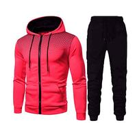 Chándal Completo para Hombre Chándal de Entrenamiento para Hombre de Invierno 2 Piezas Sudadera con Capucha y Pantalones Conjunto Chaqueta de Jogging de Felpa Completo Gimnasio Hombre Ropa Deportiva