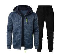 Chándal Completo para Hombre Conjunto de Casa Hombre Deportivo Trajes Deportivos Invernales con Bolsillos Sudadera y Pantalón de Jogging Oferta de Trajes para Hombre Carrera Tracksuit Dos Piezas