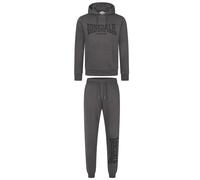 Lonsdale Chándal para hombre con capucha, ajuste estrecho Cloudy, antracita/negro, XL