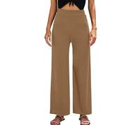 Chandal Conjunto Mujer Invierno OtoñO Mallas Pantalones Casuales Mujer Pantalones Anchos Talle Color sólido Pantalones Casuales Conjuntos De Punto Mujer Talla Grande Pieces (Khaki, XL)