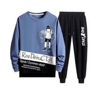 Chándal de 2 piezas con capucha para hombre, casual, correr, gimnasio, ropa unisex pequeña para entusiastas del aire libre, conjuntos de ropa deportiva para hombre, conjunto de sudadera de 2 piezas