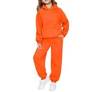 Chándal de Dos Piezas para niñas y niños pequeños, Correr al Aire Libre, Ciclismo, Sudadera Casual Forro Polar con Capucha Pantalones Correr, Trajes niños, Mameluco térmico, Conjunto n21