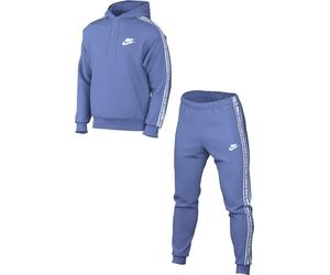 Chándal De Hombre Nike Club Fleece Con Gráfico Y Capucha, Polar/White, FB7296-450, XS