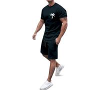 Chándal de Verano para Hombre Conjuntos con Bolsillos funcionales Camisas Tipo Polo con Pantalones Cortos confección Ropa Deportiva para Entrenamiento al Aire Libre