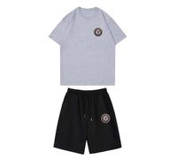 Chándal Dellafuente para Hombre,Dellafuente F.C Chandal Hombre y Mujeres Camiseta de Manga Corta con Pantalones Cortos Y2K Hip Hop Dellafuente Conjunto de Ropa Informal,Unisex,S-3XL