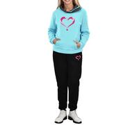 Chándal deportivo para mujer transpirable deportivo sudadera con capucha y pantalones cómodos Y2k anchos chándales de gimnasia gimnasio elegante conjunto completo yoga invierno con bolsillos completos