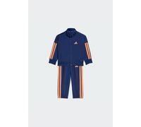 adidas Unisex - Bimbi 0-24 ESSENTIALS CLIMACOOL TRACKSUIT, dark blue/Dusky Orange, 3-4 Years