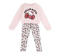 Chándal Hello Kitty algodón para niños, conjunto cómodo y suave uso diario / Ropa deportiva infantil de Hello Kitty/Talla 10 años