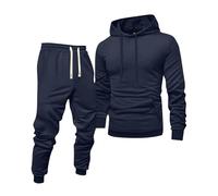 Chándal Hombre Completo - Conjunto Chandal Hombre Casual Sudadera Y Pantalones Deportivas Trekking Deporte con Bolsillos Ropa Moda Manga Larga Gym Invierno Otoño Chándales Marina de Guerra XL