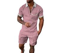 Chandal Hombre Completo De Verano Impresiones De Viajes De Ocio Deportivo Dos Piezas Contemporáneo Polo Camiseta De Manga Corta Estampada + Pantalones Cortos Playa Calle Chándal