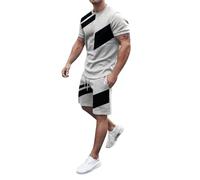 Chandal Hombre Completo Deportivos, Conjunto Deportivo Hombre Algodon, Men'S Suits For Everyday Wear Slim Fit Casual Outfit Stylish Color Blocked Set Perfect For Spring Summer CháNdal Conjuntos