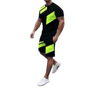 Chandal Hombre Completo Deportivos, Conjunto Deportivo Hombre Algodon, Men'S Suits For Everyday Wear Slim Fit Casual Outfit Stylish Color Blocked Set Perfect For Spring Summer CháNdal Conjuntos