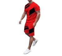 Chandal Hombre Completo Deportivos, Conjunto Deportivo Hombre Algodon, Men'S Suits For Everyday Wear Slim Fit Casual Outfit Stylish Color Blocked Set Perfect For Spring Summer CháNdal Conjuntos