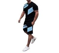 Chandal Hombre Completo Deportivos, Conjunto Deportivo Hombre Algodon, Men'S Suits For Everyday Wear Slim Fit Casual Outfit Stylish Color Blocked Set Perfect For Spring Summer CháNdal Conjuntos