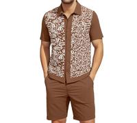 Chandal Hombre Completo Deportivos, Conjunto Deportivo Hombre Verano, Trajes El DíA A DíA Corte Entallado con Botones Un Atuendo Moderno Y CóModo CháNdales Conjunto CháNdal