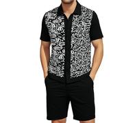 Chandal Hombre Completo Deportivos, Conjunto Deportivo Hombre Verano, Trajes El DíA A DíA Corte Entallado con Botones Un Atuendo Moderno Y CóModo CháNdales Conjunto CháNdal