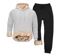 Chandal Hombre Completo Invierno Fato de Treino Homem Manga Larga Conjunto Deportivo Gimnasio Chándal Moda Chandal Completo Sudadera con Capucha + Pantalon Conjuntos Deportivos Running 2 Piezas