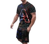 Chandal Hombre Completo trajes de 2 piezas ropa deportiva informal cómodo y elástico traje empujador para camisetas pantalones deportivos verano, playa, yoga