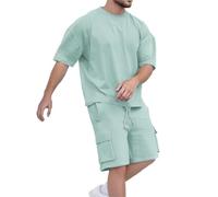 Chandal Hombre Completo Verano, Conjunto Deportivo Hombre Anchos, Trajes Uso Diario Actividades Casuales Y Deportivas Atuendo VersáTil Y Elegante Primavera Y Chándal Conjuntos Chándales