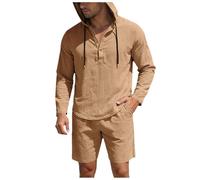 Chándal hombre conjunto corto conjunto 2 piezas para hombre Conjuntos hombres pantalones cortos elásticos transpirables ligeros chándales verano camiseta manga corta y para calefacción al aire libre