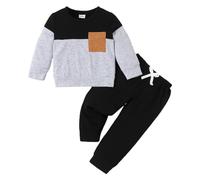 Chándal infantil Garcon conjunto de sudaderas y pantalones para correr para niños casuales de deporte, ropa para bebé, primavera, otoño
