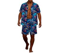 Chándal Manga Corta Hombre Trajes completos para Actividades Deportivas Deportes al Aire Libre Fácil de Lavar y cuidar Ligero y Transpirable Buena Libertad de Movimiento