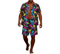 Chándal Manga Corta Hombre Trajes completos para Actividades Deportivas Deportes al Aire Libre Fácil de Lavar y cuidar Ligero y Transpirable Buena Libertad de Movimiento