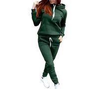 Chandal Mujer Baratos Conjunto Dos Piezas Mujer Casual Sudadera Con Capucha Y Pantalones OtoñO Deportivo Jogging Traje Chaqueta Cremallera Manga Larga Slim Fit CóModo Conjunto Moda Color SóLido