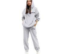 Chandal Mujer Completo Conjuntos Deportivos Talla Grande Ropa Deportiva Invierno Otoño Sudadera Manga Larga Gimnasio Sudaderas Con Capucha Y Pantalón Conjunto Deportivo Dos Piezas Deportivos Jogger
