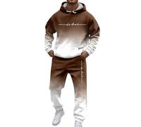 Chándal para hombre de 2 piezas, manga larga, sudadera con capucha y pantalones de chándal holgados New York Los Ángeles, traje deportivo con bolsillos, otoño e invierno, traje de casa, traje de ocio
