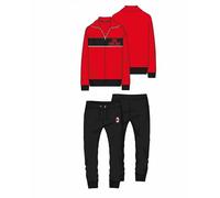 Chándal para hombre de algodón con cremallera AC Milan, producto oficial art. F10 2025, rojo, L