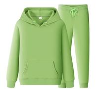 Chándal para hombre transpirable, 2 piezas, ropa deportiva, chándal con capucha, cómodo para el día a día, deporte, club, verde menta, 3XL
