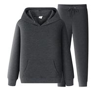 Chándal para hombre transpirable, chándal deportivo, traje de casa de 2 piezas, ropa deportiva, chándal, sudadera con capucha para hombre, ropa deportiva ligera para uso diario, deporte, club, gris