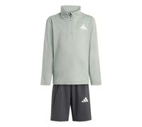 adidas Unisex - Bambini e ragazzi GOTO PZ LITTLE KIDS SPORTS SET, off white/Wonder Sage/white, 5-6 Years