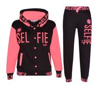 Chándal Para Niños Y Niñas Con Diseño #Selfie Top Y Parte Inferior Bordado