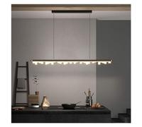 Chandelier Ceiling Light for Dining RoomChandeliers Linear Pendant with Three-Tone Led Kitchen Island, LED Liner Lights Fixture Compatible