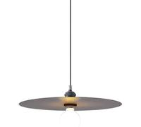Chandelier Chandelier, Creative Flying Saucer Shaped Iron Pendant Light, Single Head Ceiling Hanging Lamp, Lighting Fixture for Restaurant Cafe Decorat(Grey)