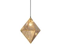 Chandelier Chandelier, Creative Geometric Metal Single Head Hanging Light, Ceiling Pendant Lamp, Restaurant Cafe Decorat Lighting Fixture, Adjustable Height(45cm)