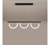 Chandelier Chandelier, LED Contemporary Suspens Lamps,Long Staircase Attic Room Living Room Ceiling Lights,for Interior Hotels Shop Height Adjustable Decorat 80 * 18CM,Circle Chandelier