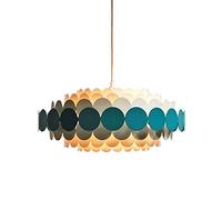 Chandelier Chandelier, Postmodern Pendant Lamp, Creative Flower Petals Pendant Light, 's LED Green Decorative Lighting for Living Room, Bedroom, Restaurant, Hotel, Villa